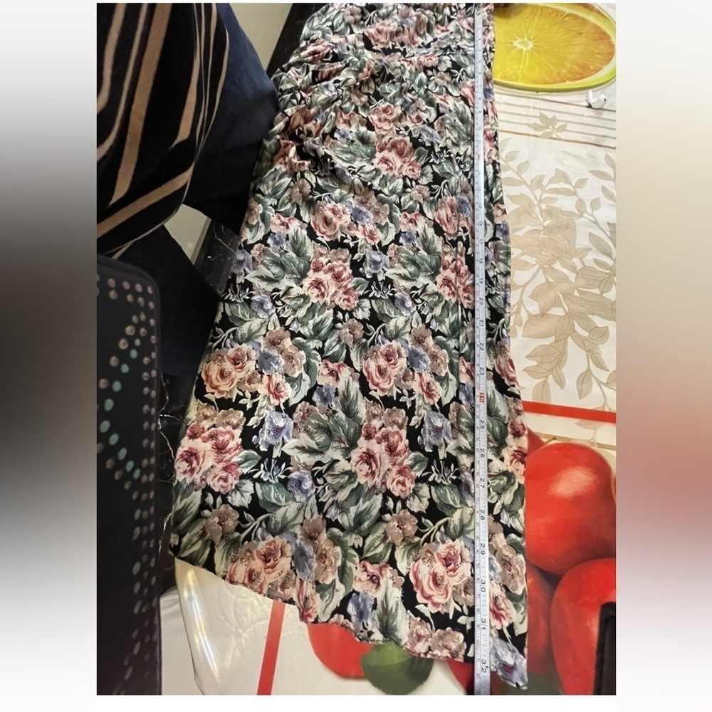 E.D.Mickels by Melanie Drucer Beautiful Vintage Multi Floral midi Dress Size 8 - Picture 10 of 10